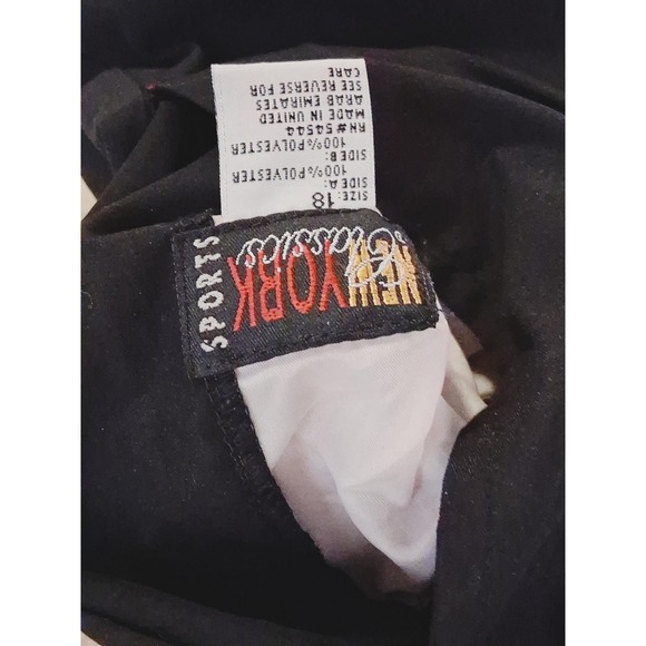 New York Classics Black Red Fleece Lined Nylon Snowpants Mens 18 Reversible - Picture 8 of 8